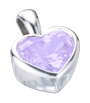 Lavender Sapphire Heart