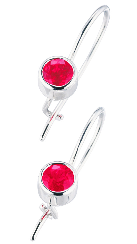 Burmese Ruby Earrings